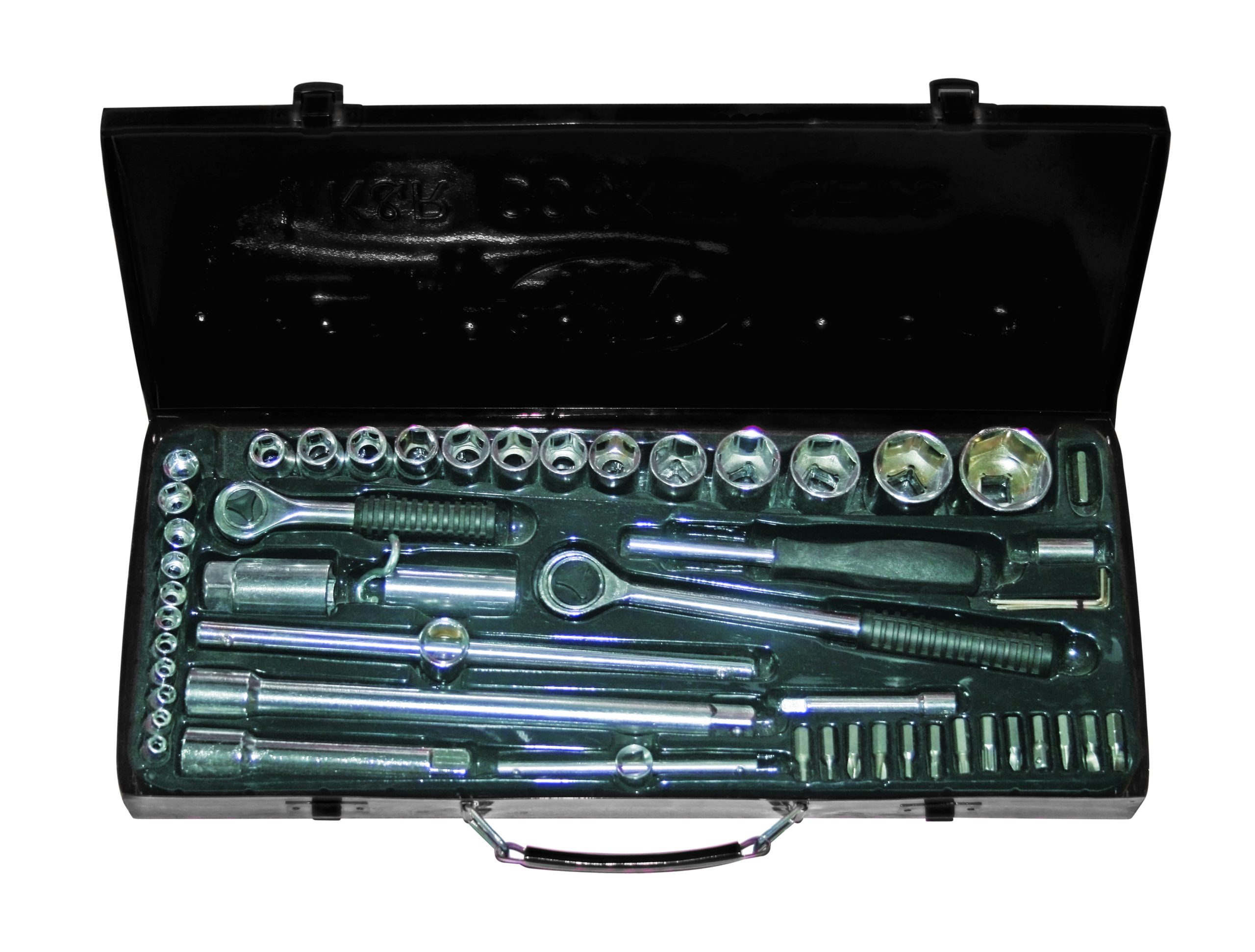 001_330551 Комплект инструменти 52 части 1/4" & 1/2" 4-32mm, мет. кут. BS - Image 1