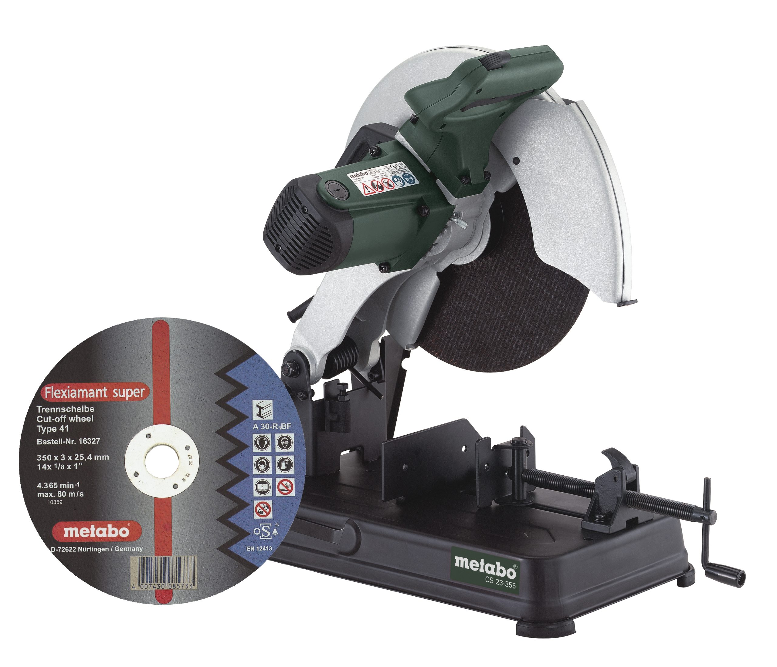 Ъглошлайф стационарен ø355mm 2300W METABO CS 23-355 + диск