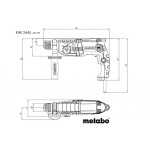 Перфоратор 800W 24mm METABO KHE 2445 KOMBI