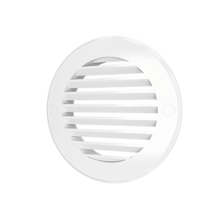 Декоративна решетка D200 с фланец ф150,ASA plastic,бяла 15RKN