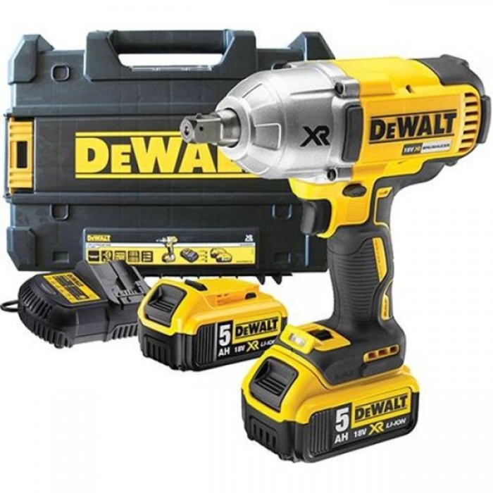 DeWALT Акумулаторен ударен гайковерт DCF899P2 - 18V/5.0Ah Li-Ion 950 Nm + Комплект вложки 9 бр.