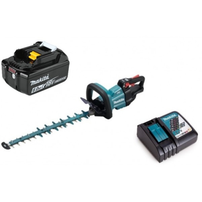 MAKITA АКУМУЛАТОРЕН ХРАСТОРЕЗ DUH501Z 18V 500 mm + БАТЕРИЯ 6.0 Ah И ЗАРЯДНО