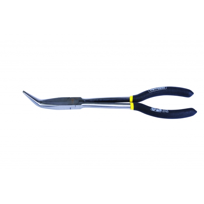 Клещи дългоусти извити 45° 280mm CR-V TMP