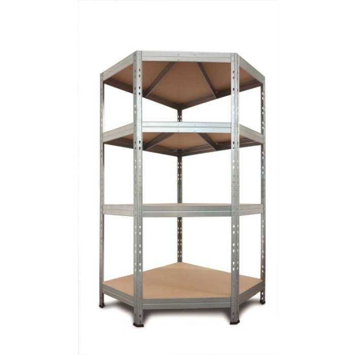 Сталаж ъглов метален RIVET250, 180x90x90x45см, поцинкован