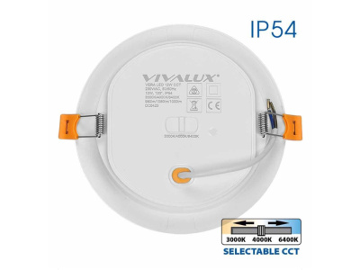 e-maistor LED луна Vivalux VERA LED 12W CCT DIP-switch 3000K-4000K-6400K