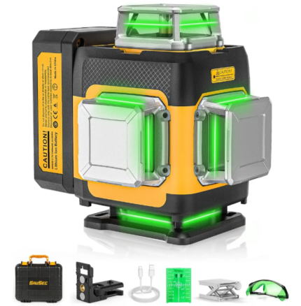 e-maistor 4D Лазерен нивелир SAVSEC с 2бр батерии