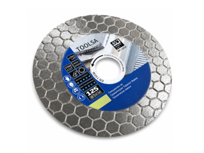 e-maistor Диамантен диск за рязане и шлайфане TOOLSA PRO HexaCut 125см