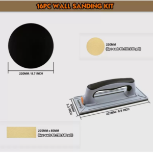 Комплект за ръчно шлайфане Rollingdog SURFEX Elite - 16 части