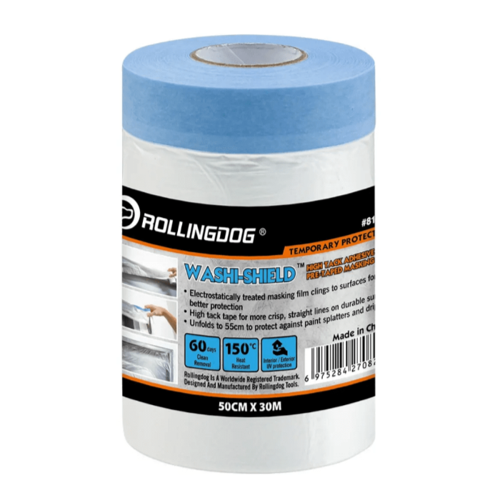 Покривно тиксо с найлон RollingDog Washi-Shield 30м х 55см